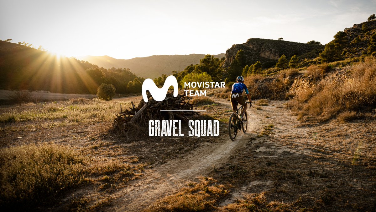 Movistar_Team's tweet photo. Ⓜ️🌪👊 Nace #MovistarTeamGravelSquad, con @alejanvalverde y miembros de nuestros equipos de carretera y esports > https://t.co/BHRv6mfbAO https://t.co/gFoY3dvNkW
