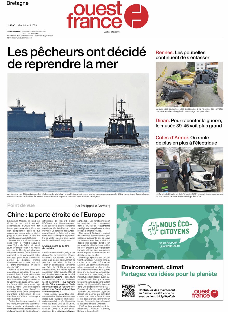 SebastienOF's tweet photo. Elle s'appelle Bretagne ! @OuestFrance lance ce matin une nouvelle édition dédiée à la Bretagne, en format numérique 😀 Un regard panoramique #presse #médias #illeetvilaine #finistère #morbihan #cotesdarmor #bretagne #loireatlantique 
https://t.co/Lje0ahtJY1 https://t.co/8Y3y71vRsg