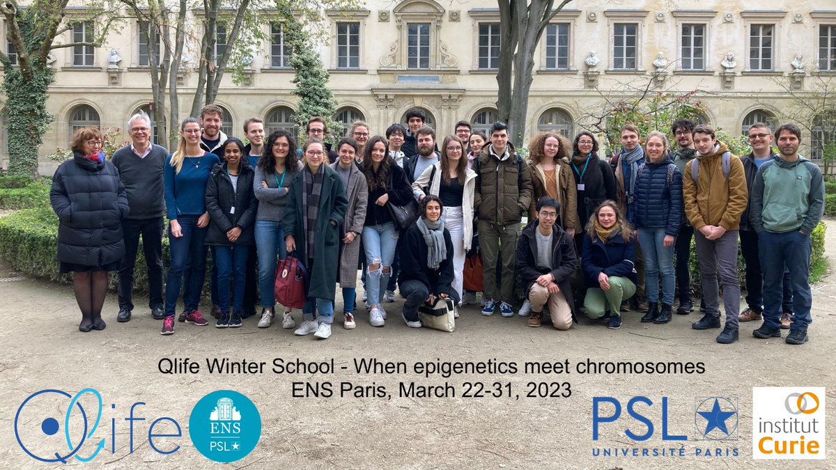 Biologie_ENS's tweet photo. Last week, we hosted @pslqlife Winter school. Thanks to P. Charnay, his co-organizers @institut_curie and their guests for this fantastic course, as well as to the organizing team and all participants! and not least, 🙏 the Biology Dept IT service😉 #BioENSMaster cc @psl_univ https://t.co/6TIUtsJTyJ