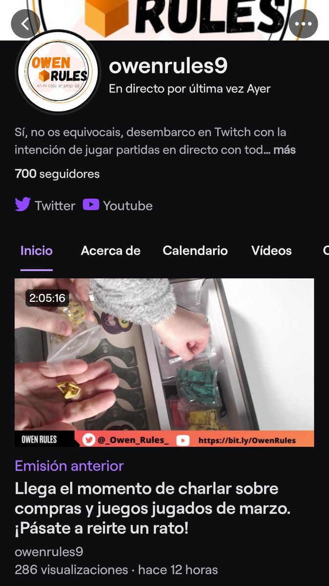 _Owen_Rules_'s tweet photo. Ya somos 700 en twitch! Y lo mejor es que los directos no paran de crecer en cantidad de visualizaciones tanto en directo como en diferido.
Ahora me queda mejorar en Youtube.
#MuchísimasGracias #SoislaHOSTIA #OwenRules #JuegosdeMesa https://t.co/yEYHckY0L9
