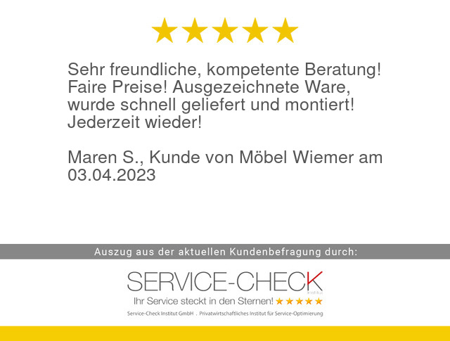serviceinstitut's tweet image. Aus aktueller #servicecheck #Kundenbefragung von #MoebelWiemer:
service-check.com/bewertungen/ku…