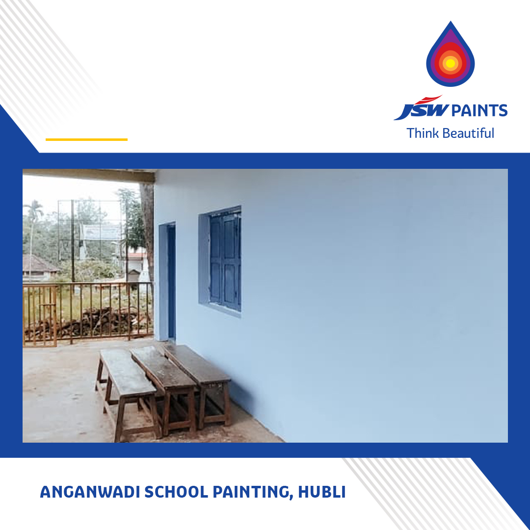 JSWPaints's tweet photo. Adding colours of happiness to the future of our nation, one brushstroke at a time.
Our team is proud to paint the Anganwadi School, Porbandar and Hubli with JSW Paints.
#Learning #Painting #Colours #ThinkBeautiful #JSWPaint https://t.co/uTTJEg2VsV