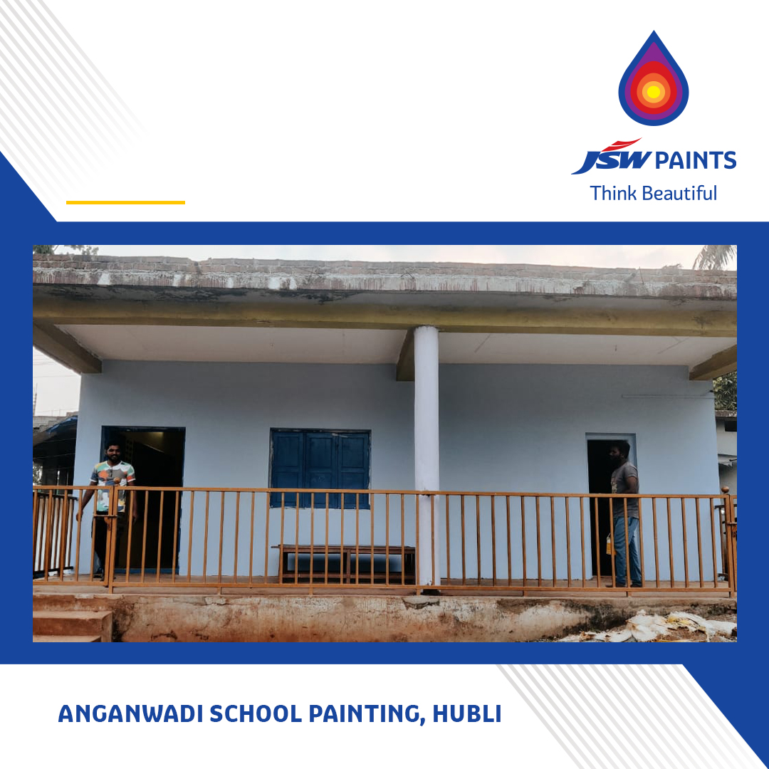 JSWPaints's tweet photo. Adding colours of happiness to the future of our nation, one brushstroke at a time.
Our team is proud to paint the Anganwadi School, Porbandar and Hubli with JSW Paints.
#Learning #Painting #Colours #ThinkBeautiful #JSWPaint https://t.co/uTTJEg2VsV
