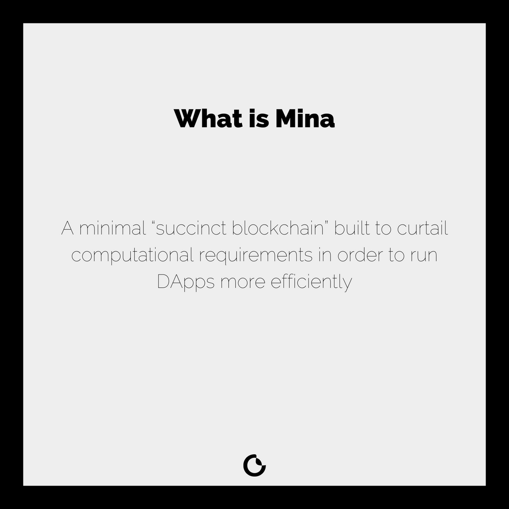 #mina in a nutshell... Welcome to #What is Tuesday's, where you learn with us...

#digitalmarketing #nft #branding #capisco #web3 #blockchain #eth #opensea #crypto #metaverse #ethereum