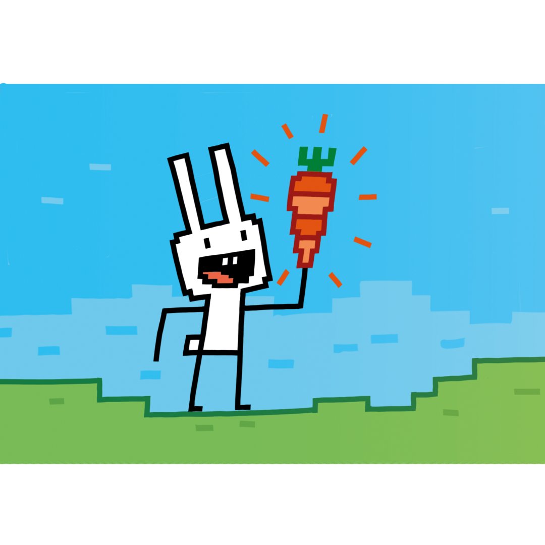 It's #InternationalCarrotDay, and we know just the rabbit who would get behind this!🥕🐰 Super Rabbit Boy LOVES to eat as many super magical carrots as he can to LEVEL UP his game 🎮 Level Up your reading today!: ow.ly/A0im50NyEBp @thomasflintham #kidsgraphicnovel