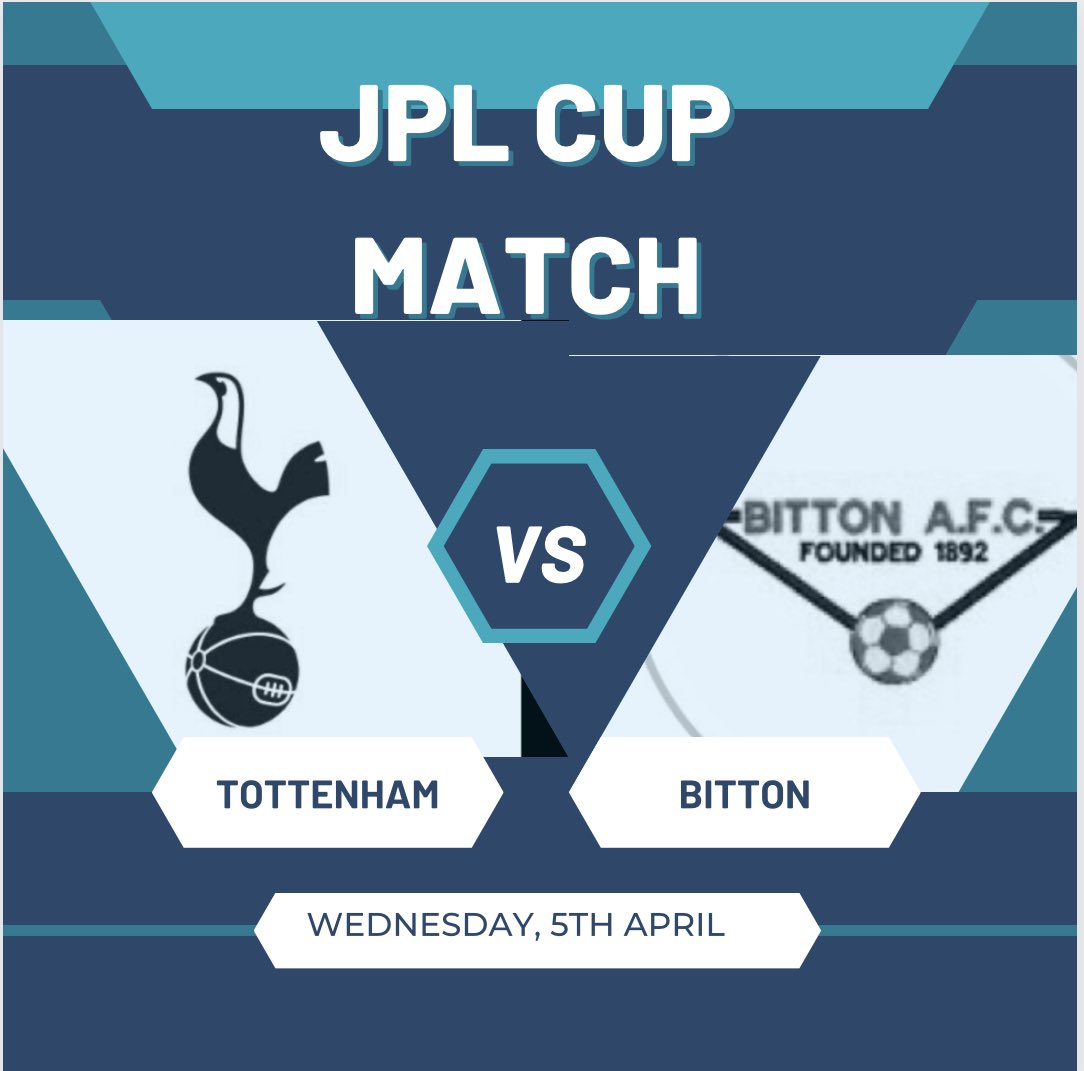BittonAFC_Girls's tweet photo. Our @JPL_WARRIORS cup match against @SpursWomen U16s has been rearranged & will now be played tomorrow,5th April.
Big thanks to @johndean84 @PeterCarolCoach for rearranging all the travel arrangements so last minute
#uptheton
#Bittonaway https://t.co/DyZK6ukkkA