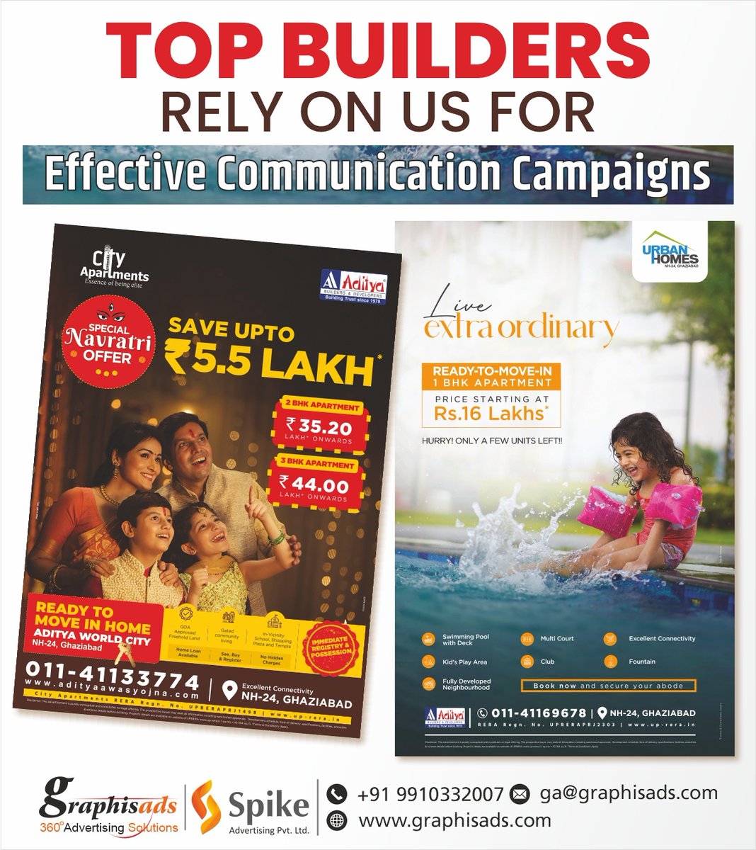graphisads's tweet photo. TOP BUILDERS RELY FOR ON US FOR Effective Communication Campaigns!
#adityabuilders #urbanhomes #adityabuildersanddevelopers #thetimesofindia #TOI #Realestate #Builders #Printmedia #360degreegraphisads #advertisingagency #advertisementgoal #agencygoal #graphisadsagency https://t.co/RGlcOTIWrK