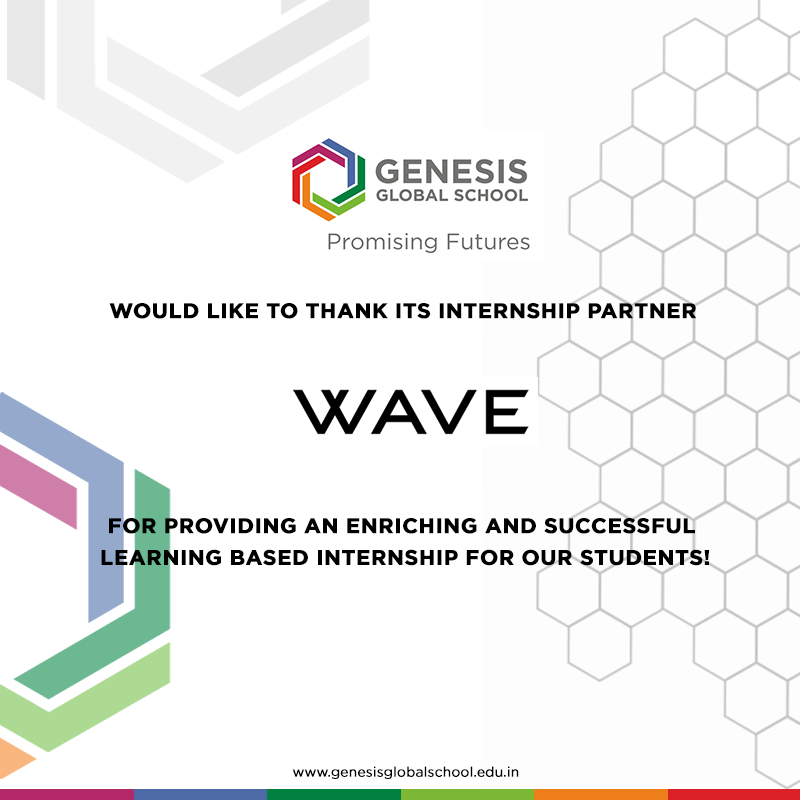 GenesisGSchool's tweet photo. Genesis Global School, Noida would like to thank its internship partner WAVE.

#GenesisGlobalSchool #GGS #promisingfutures #IB #IBSchoolsInNoida  #Internshippartner #Internshipprogramme #Learningoppurtunity #GGSInternshipProgramme #WAVE https://t.co/IYnzSeiTRH