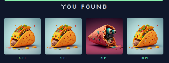 When you're playing <a href="/oddwonderful/">Odd Wonderful</a> on a Tuesday and it's giving you hints on what to have for dinner.....