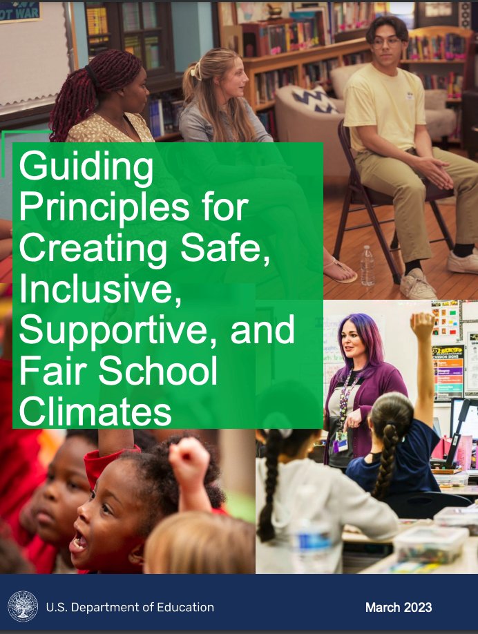 attendanceworks's tweet image. @usedgov released a new resource for educators with guiding principles for student discipline
 
Research shows that punitive approaches don’t improve student engagement or
attendance &amp;amp; recommend ceasing the disproportionate use of exclusionary discipline
bit.ly/3MeoX9y
