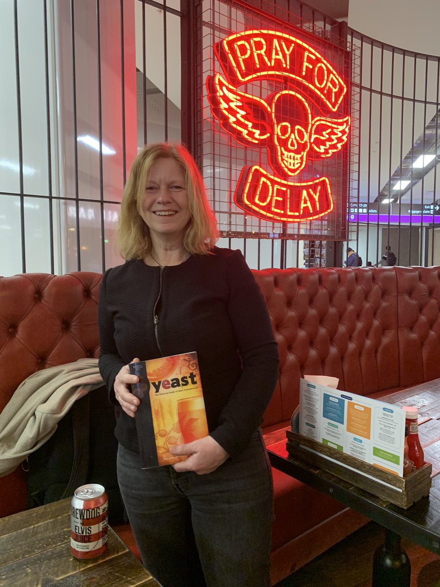 chitinette's tweet image. When your 6 am flight from edinburgh is delayed only one thing to do! Read about #yeast @FunHoMic_ITN @BrewDog