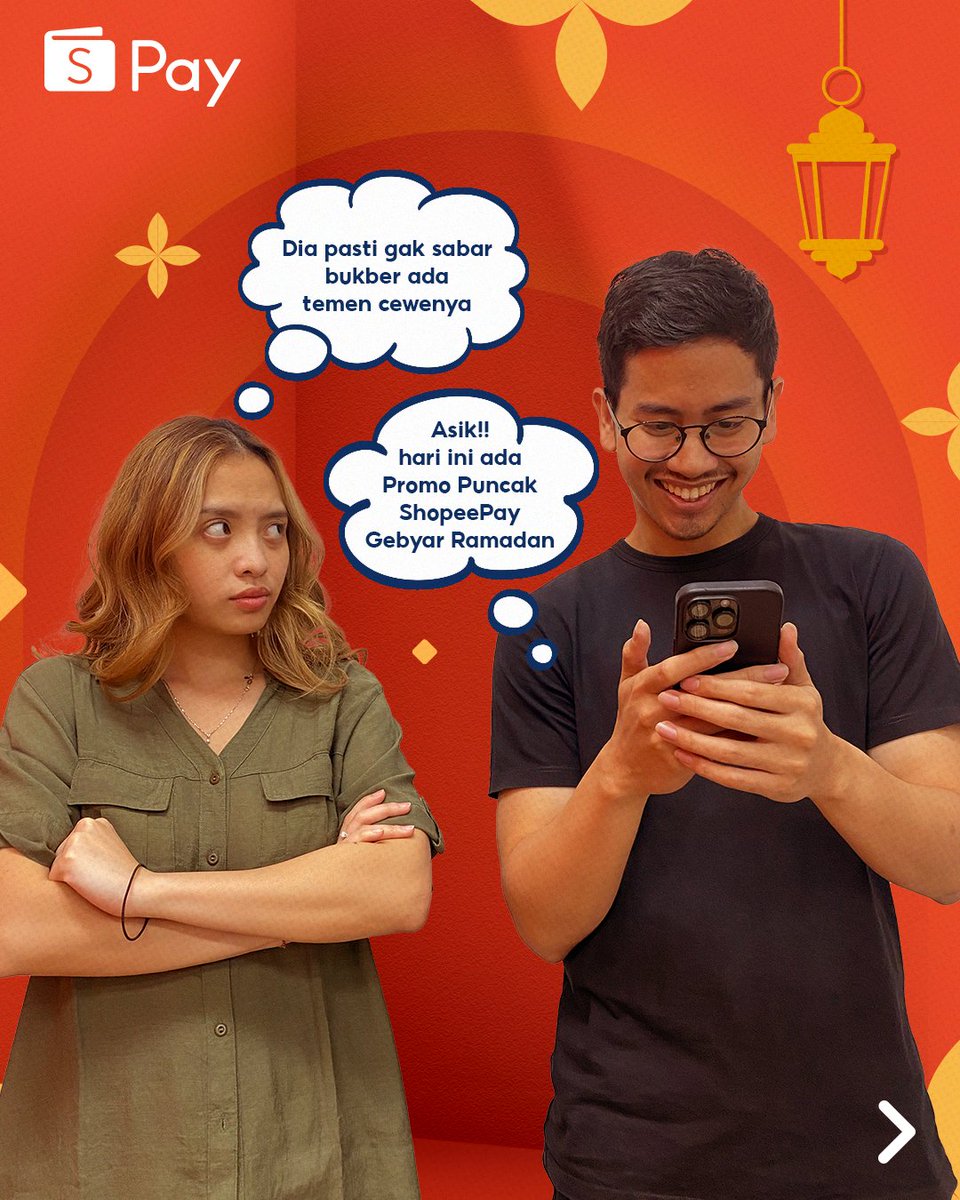 ShopeePay_ID's tweet photo. Ternyata banyak ya yang nungguin.. OKE, kalo gitu yuk langsung aja ramein dulu!! 

FOLLOW AKUN INI, LIKE &amp; RT TWEET INI!!

Sambil nunggu rame kirim #ShopeePayTHR RATUSAN RIBU, mau info dulu nih ada PROMO PUNCAK #ShopeePayGebyarRamadan lho!! https://t.co/V7Ddh0eMAg