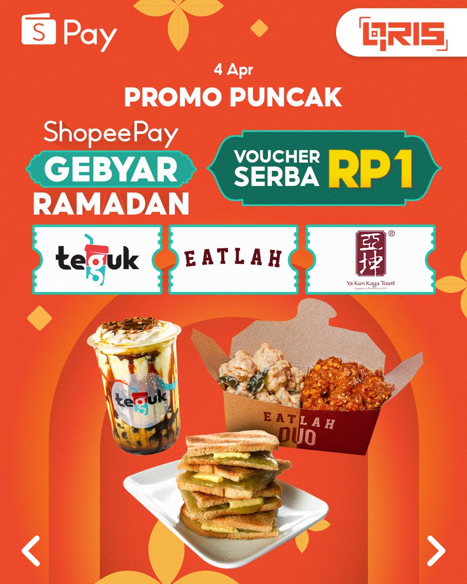 ShopeePay_ID's tweet photo. Ternyata banyak ya yang nungguin.. OKE, kalo gitu yuk langsung aja ramein dulu!! 

FOLLOW AKUN INI, LIKE &amp; RT TWEET INI!!

Sambil nunggu rame kirim #ShopeePayTHR RATUSAN RIBU, mau info dulu nih ada PROMO PUNCAK #ShopeePayGebyarRamadan lho!! https://t.co/V7Ddh0eMAg