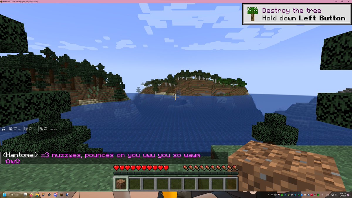Hantomeii's tweet photo. Smol change of plans. Today at 4pm EST, I will be streaming Minecraft. My friend @correnzo has rolled out a beta for his own custom game server hosting and I will be playing on that server with my community. 

Make sure to hop over to my discord for the server info! <3
#Vtuber https://t.co/e27H9JW9rb