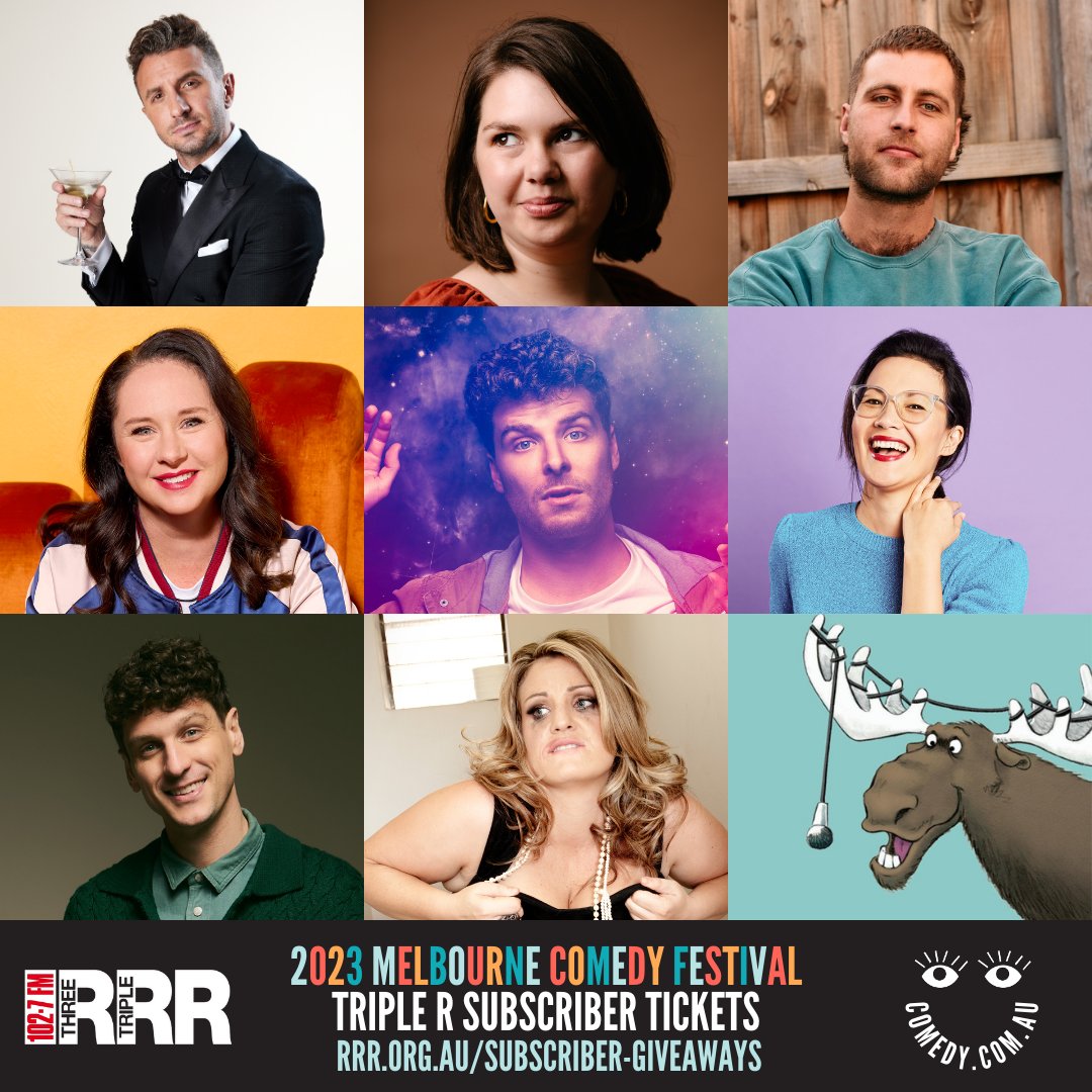 .<a href="/3RRRFM/">3rrrfm</a> subscribers have access to special-priced tickets to a huge range of 2023 <a href="/micomfestival/">Melbourne International Comedy Festival</a> shows.

Head to the below link to find out more!

🔗 comedy.com.au/news/triple-r-…
