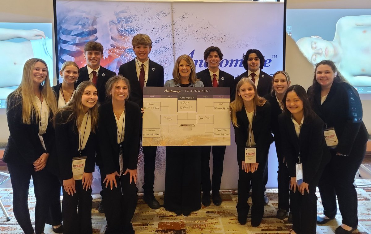 SteinkeSteph's tweet image. Elkhorn HOSA dominated the Anatomage Anatomy Tournament at the State Leadership Conference! 50 teams competed, and #goElks placed 1st, 2nd, and 4th

The State Champs Myles, Tre, Leo, &amp;amp; Thorin

2nd place Jillian, Tori, Gillian, &amp;amp; Addie

4th place Abby, Maddy, Anna, &amp;amp; Rachel