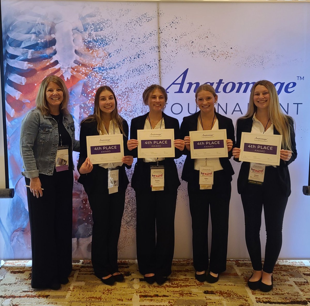SteinkeSteph's tweet image. Elkhorn HOSA dominated the Anatomage Anatomy Tournament at the State Leadership Conference! 50 teams competed, and #goElks placed 1st, 2nd, and 4th

The State Champs Myles, Tre, Leo, &amp;amp; Thorin

2nd place Jillian, Tori, Gillian, &amp;amp; Addie

4th place Abby, Maddy, Anna, &amp;amp; Rachel
