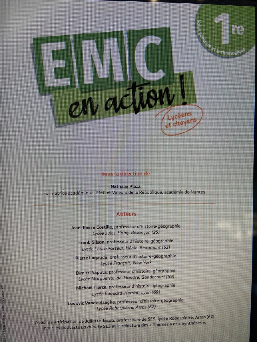 JCostille's tweet photo. Participation à deux manuels d’EMC à paraître dans quelques jours https://t.co/Rj3pu0cQMQ