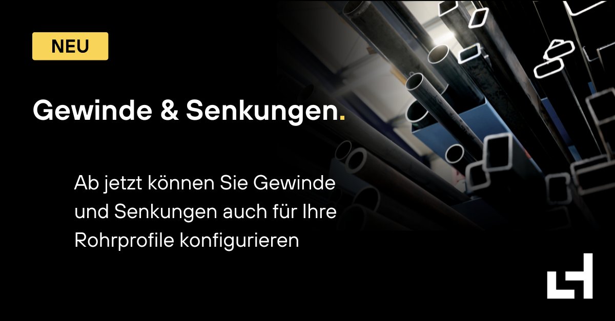 Wir haben unser Angebot bezüglich Rohrlaserteile verbessert! 🤩
Nun können Sie Gewinde und Senkungen für Ihre Rohrprofile konfigurieren.
Probieren Sie es direkt aus:
hubs.la/Q01K5fH80
#metallbschaffung #laserhub #gewinde #senkungen #Rohrlaserteile