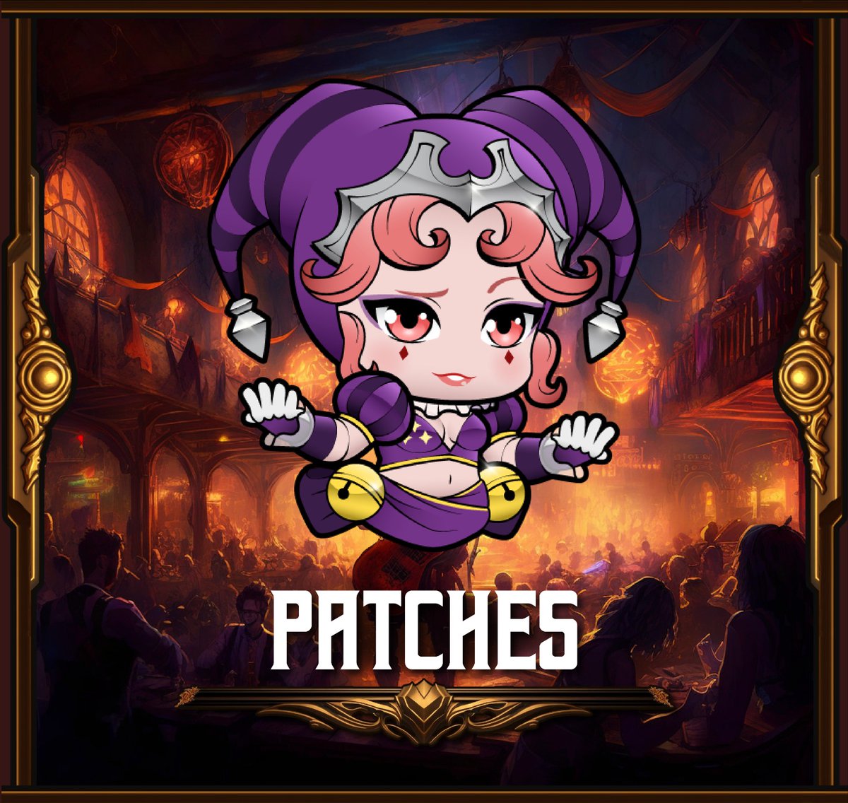 Kingdomverse_'s tweet photo. 【Patches - The Jester】

💠Class: Juggler 
🗡Type: Disturb 
🌟Skill: Joke's On You

Patches tosses props at her opponent. If hit by the props, they are immobilised until the effect is undone by merging the unit with another hero or with a special effect.

#DTKOrigins #NFT https://t.co/4DvEoUkOZZ
