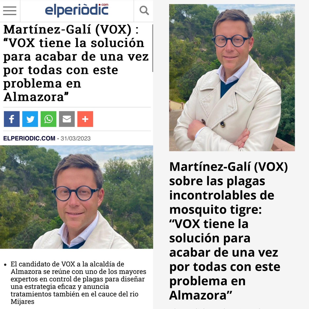 🦟 #CuidaAlmazora | Nuestro candidato a la alcaldía de #Almazora, Vicente Martínez-Galí, expresa su firme compromiso para acabar de una vez por todas con el grave problema de la plaga del #mosquitotigre. 

📰 Nota de prensa 👉🏻 voxespana.es/noticias/marti…