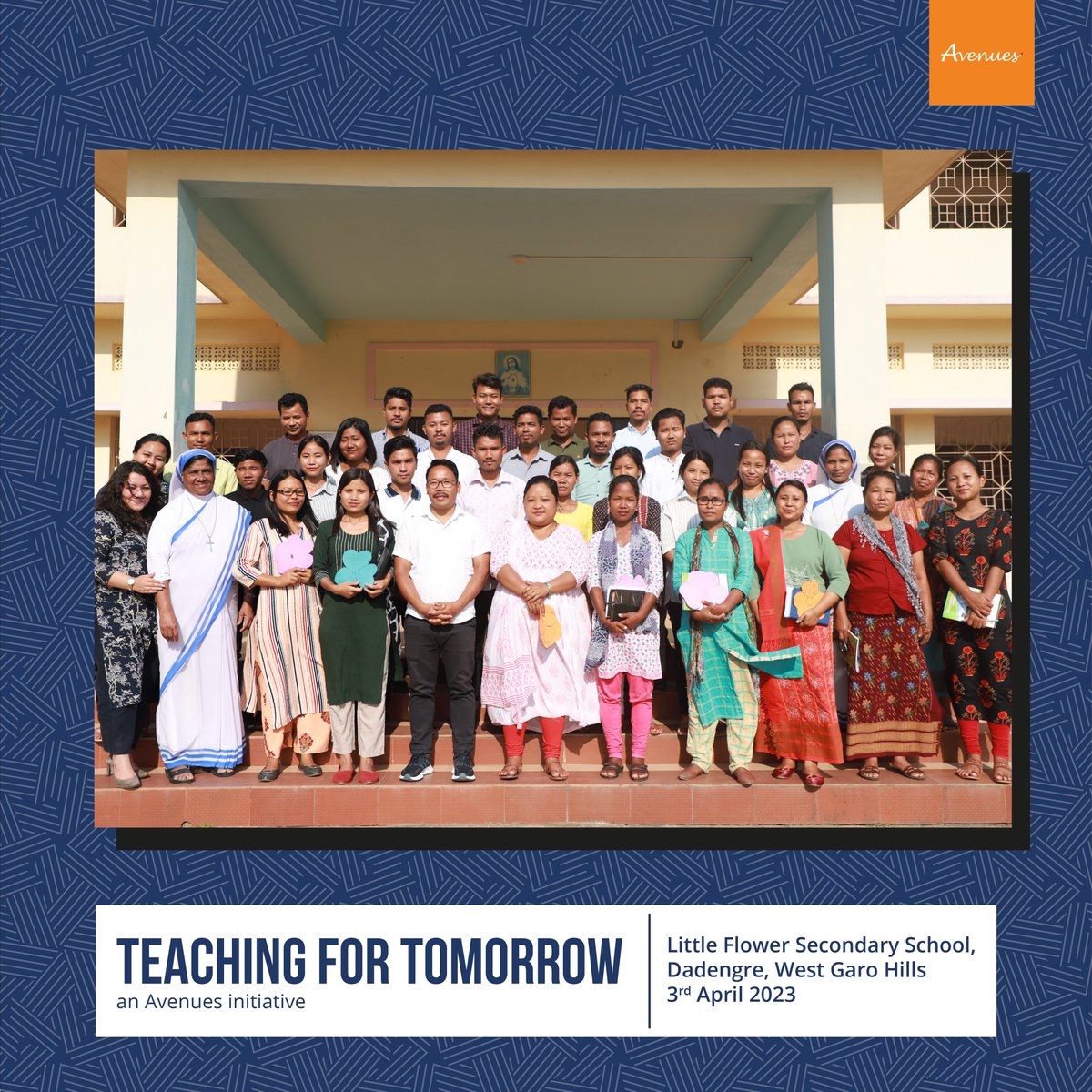 avenuesinspires's tweet image. The @avenuesinspires #TeachingforTomorrow initiative witnessed the launch of a new chapter yesterday at Little Flower Secondary School, #Dadengre, #WestGaroHills, #Meghalaya, aimed at equipping school teachers with improved #SoftSkills &amp;amp; facilitation skills.