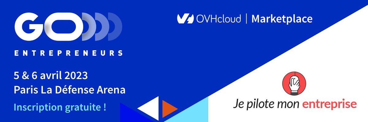 jepilote's tweet photo. A tous les futurs créateurs d'entreprises🚀, nous vous donnons rendez-vous à Paris au salon #GoEntrepreneurs les 5 et 6 avril au stand F37 avec @OVHcloud_FR https://t.co/QyJpYZ36h9