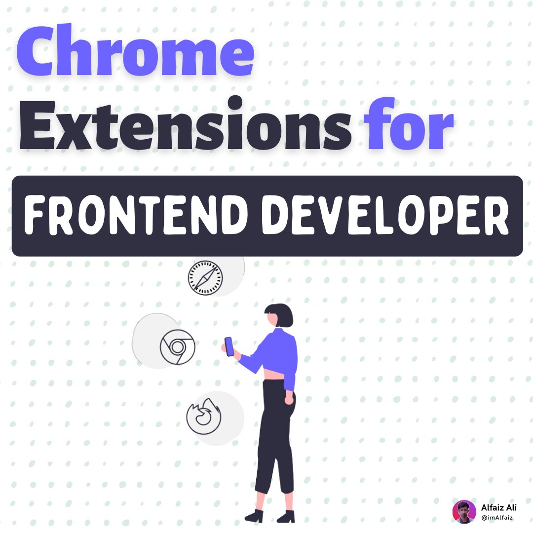 AlfaizAliX's tweet photo. 10 Best new Chrome extensions frontend devs should know about 🧵↓

1. https://t.co/FaB0nj6rjV
An AI-powered meeting recorder... https://t.co/jO2zyEikj4