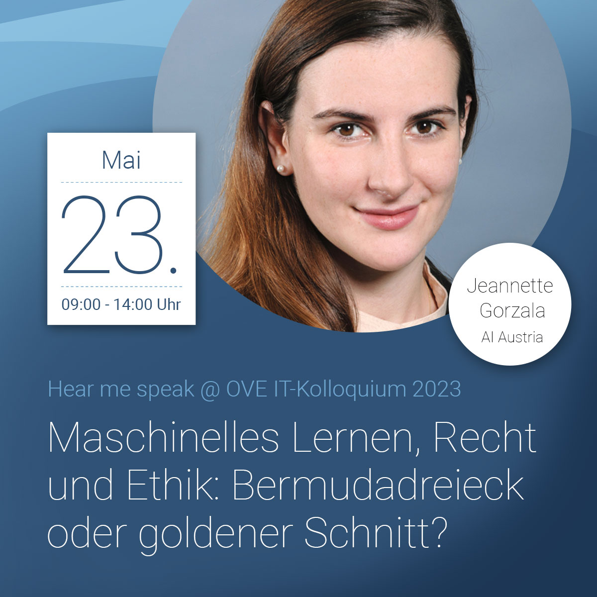Kein Thema wird derzeit global so intensiv diskutiert, wie #KI und #MaschinellesLernen. Wie sieht aber die rechtliche und ethische Komponenten der Entwicklungen aus? 

Mehr dazu beim #OVE#ITkolloquium am 23.05.2023.

Jetzt schnell Ticket sichern 👉 bit.ly/3xpYSMf