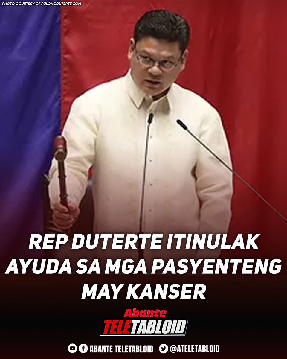 Nais ng tatlong kongresista na lumikha ng P10 bilyong assistance fund para matulungan ang mahihirap na pasyenteng may kanser. #AbanteTeletabloid #AbanteNews #PulongDuterte

BASAHIN: abante.com.ph/2023/04/03/rep…