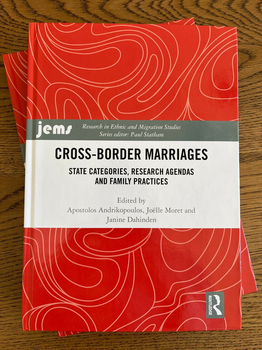 A_Andrikopoulos's tweet image. Just arrived!
Cross-Border Marriages: State Categories, Research Agendas and Family Practices
Co-edited with @janineDahinden and @Joelle_Moret 

routledge.com/Cross-Border-M…