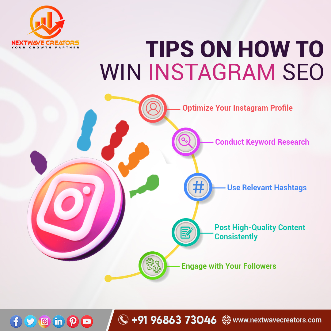 nextwavecreator's tweet photo. Boost your Instagram visibility with these SEO tips.

Stay tuned with @nextwavecreator to know more about us

Reach us at: +91 9686373046

#nextwavecreators #importanceofinstagram #instagramtips #instagramgrowthtips #socialmediaexperts #digitalmarketing https://t.co/HYO8oLjXtx