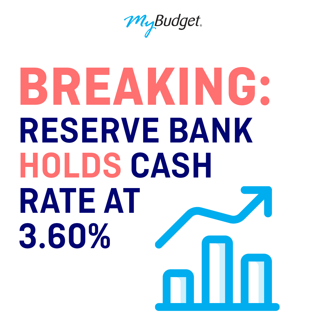 MyBudgetcomau's tweet photo. The @RBAInfo has today just announced to hold the official cash rate at 3.60% after 10 consecutive rate rises, which is still the highest level since May 2012.

#interestraterise #rba #cashrate #cashratehold #mortgage #personalbudget https://t.co/eanZwyDSMz