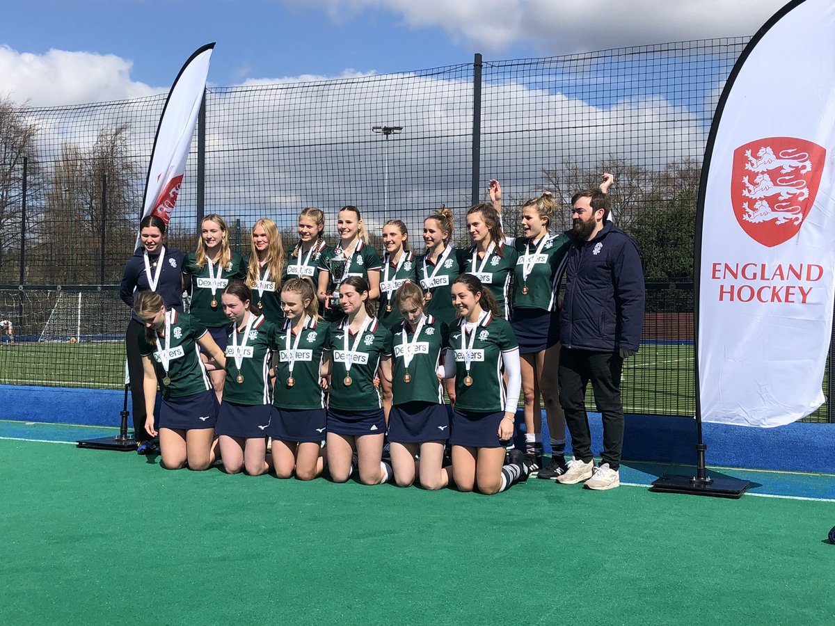 EpsomC_Hockey's tweet photo. Great to see Epsom College Pupils part of the winning team at U18 @EnglandHockey Club Championship over the weekend. Congratulations Tabitha, Jess, Amelia and Delphine #NationalChamps https://t.co/ZKhP79Z1ow