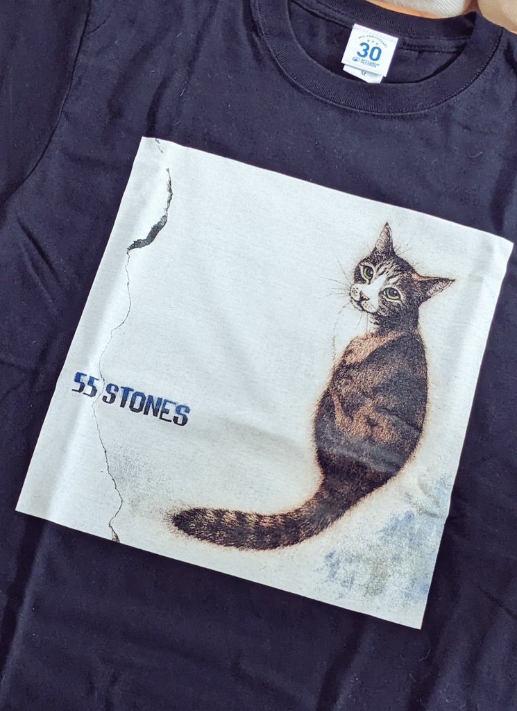 RUMBLEHORSES's tweet photo. Tシャツ届いたよ〜黒!
🐱「これ、わたし?」
👩「とっても似てるけど…違う猫ちゃんなのよ。」
#斉藤和義 #55stones
#speedstarrecords30thanniversary
#坂本千明 https://t.co/dQdADxZupL