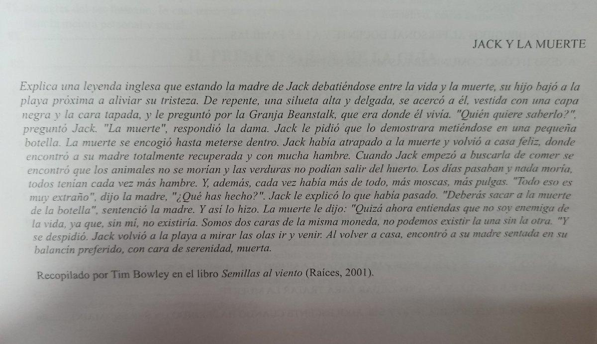 Este cuento de martes por la mañana...