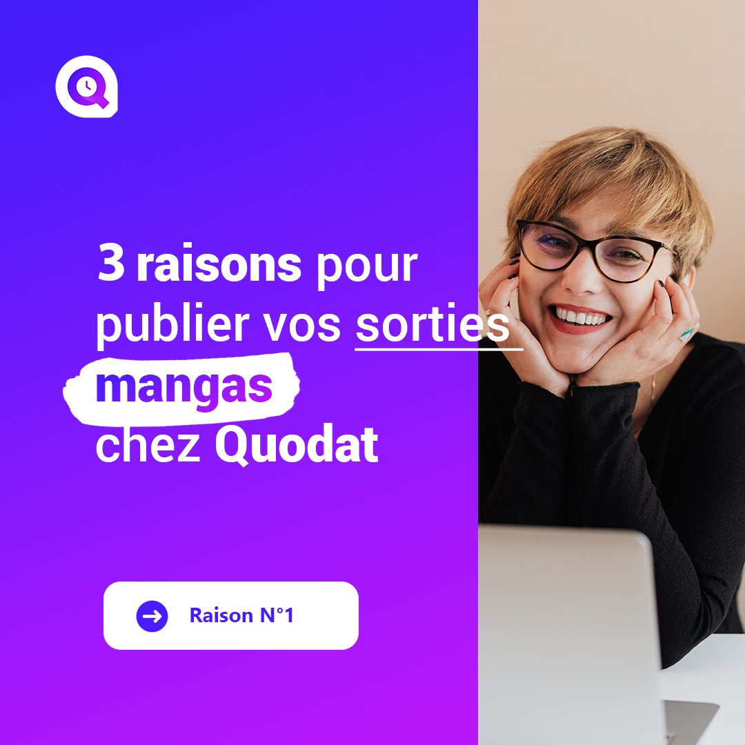quodatcom's tweet photo. 📢 Éditeurs de #manga, avez-vous déjà pensé à publier vos sorties sur Quodat ? Voici 3 raisons pour lesquelles cette plateforme pourrait être adaptée pour vous : https://t.co/oP574vlUgp