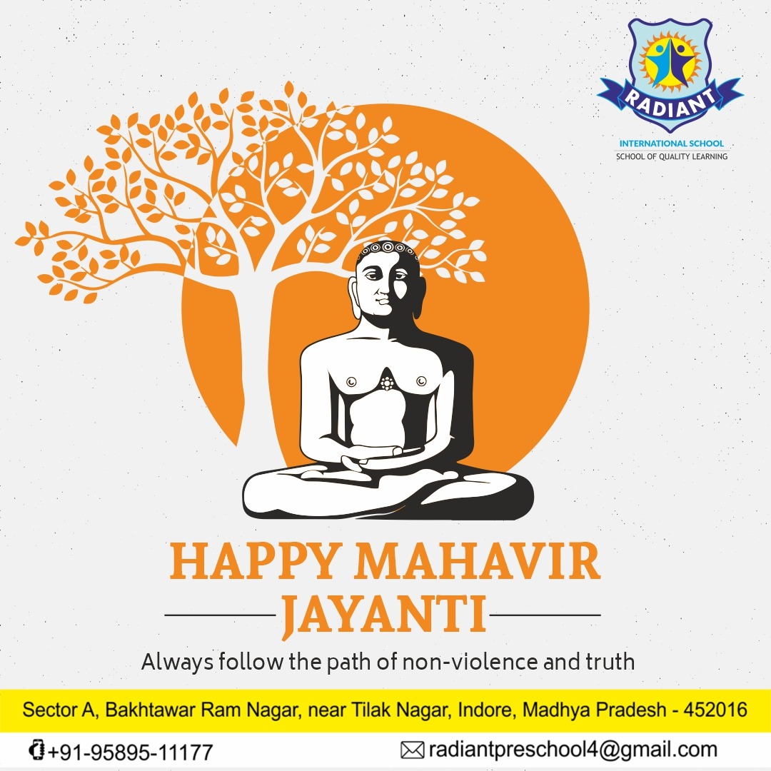 radiant_pre's tweet photo. Happy Mahavir Jayanti
.
.
Always Follow The Path Of Non-Violence And Truth.
.
.
#mahavirjayanti #festival #radiantpreschool #radiantinternationalschool #schoolinindore #schoolnearme #education #festivalofindia #study #strudentlife https://t.co/qbgfAcdbGH