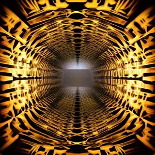 rastyrdotcom's tweet photo. This optical illusion looks like a tunnel of mirrors and gives me the surreal effect of a fun house, which may look different to others. My... - made with NightCafe Creator  https://t.co/9SkOPn69WM #aiart #nightcafe #digitalart #vqganclip via @NightcafeStudio https://t.co/sWgIb0D9JM