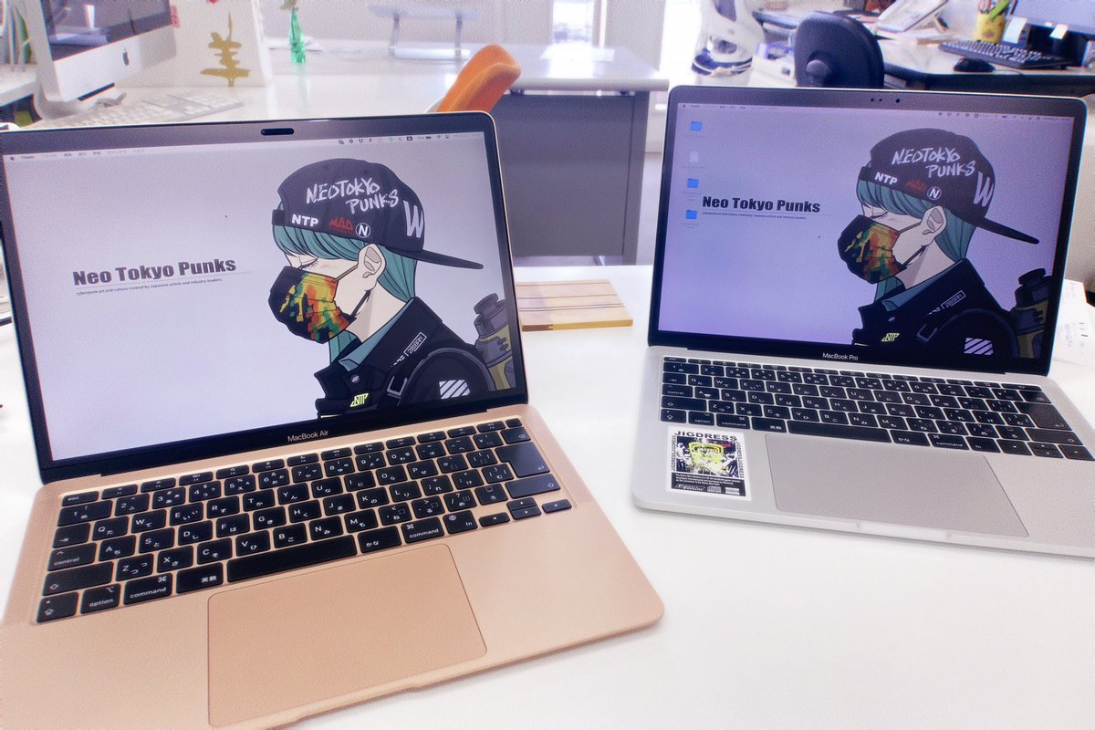 基本メイン機にMacBookpro2017(右)→MacBookAIR2020M1に乗り換えたので、今までの使用感比較なんかを書いていくぜ！！！
1/n
#MacBook #m1