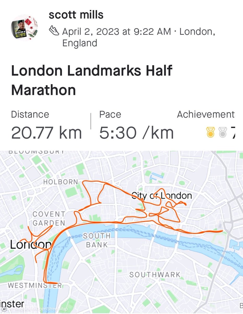 Huge congratulations to all 17,000+ runners who braved the cold on an early Sunday morning to run the London Landmarks Half Marathon. I did it with a group of fab people from #hospitality in support of #onlyapavementaway which supports the homeless.

lnkd.in/eqU96drN