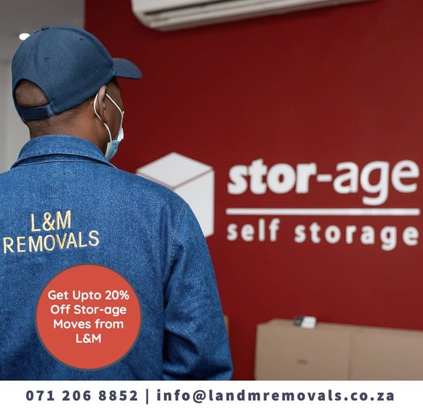 💥Get Upto 20% off Stor-age moves from L&M.

To storage or from storage moves for Office and Household.

Contact us today for a quotation;
071 206 8852 | info@landmremovals.co.za 

Go On Make Your Best Move!

#storage #removals #officerelocation #Nationwideservice