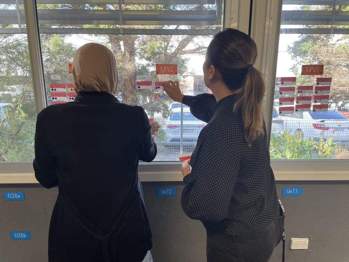 CMassey_Edu's tweet photo. Such a privilege to join @CarolineThiele1 @Ly_Huynh_ & the ES1 team to unpack current student data, plot students on our new data wall, & engage in deep analytical conversations on what we noticed. Excited for the journey! #collaboration #divingintodata #responsiveplanning https://t.co/8sTuryNLhv