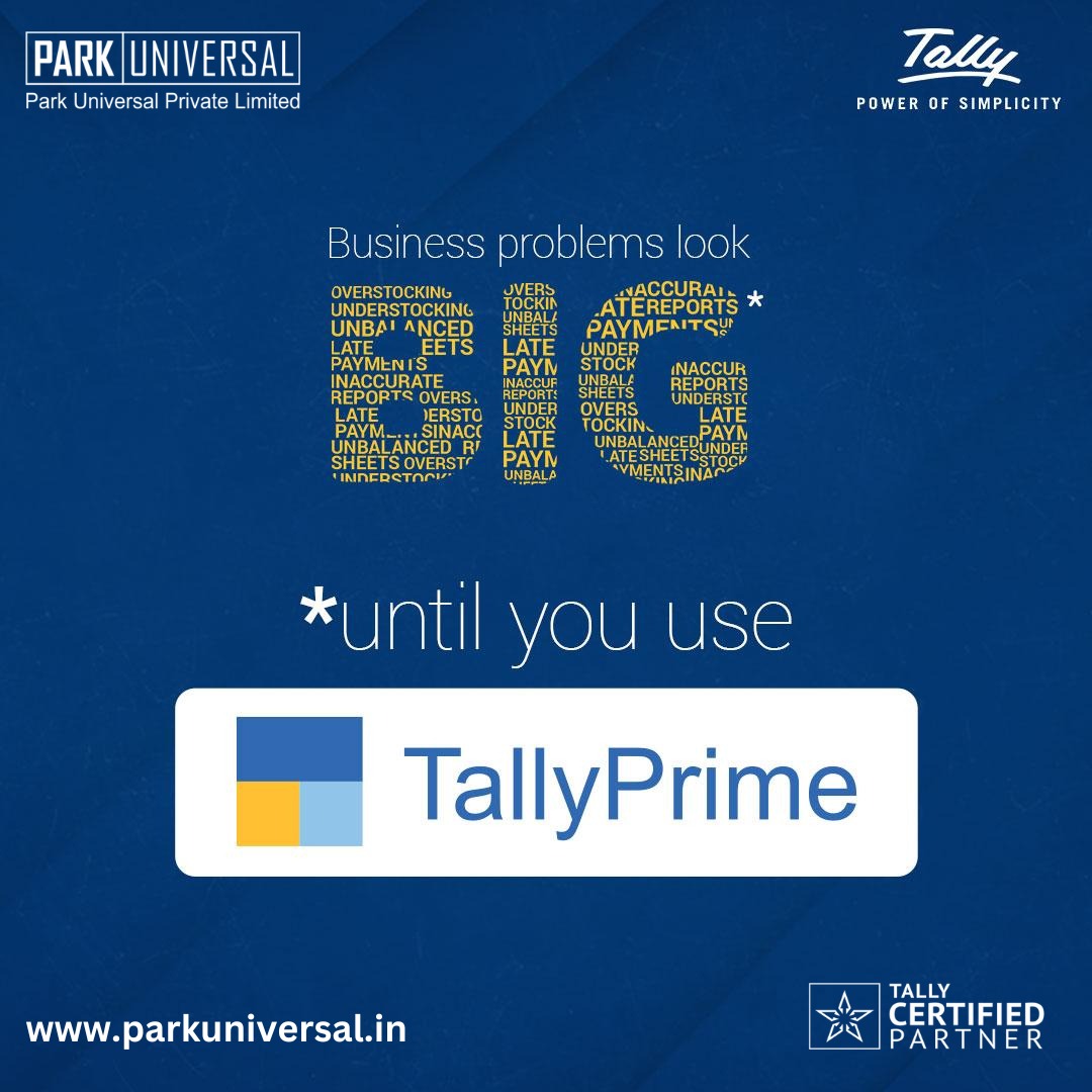 With TallyPrime, we make all your daily tasks even more simpler and easier to handle with our all in  one software! 
#TallyPrime #BusinessManagement #BusinessProblems #Software #tallysolutions
@tallysolutions  @ParkUniversalPL  @PrasantShil  @PatelMeghav
