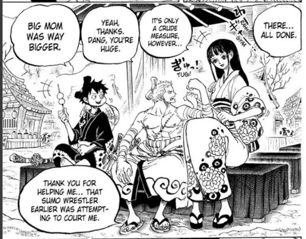 Not to say that one piece is free of weird shit but also bigots passing that stupid screencap around for the past week drives me nuts because that's literally a series that is pretty decent and lovable with their actual representation 