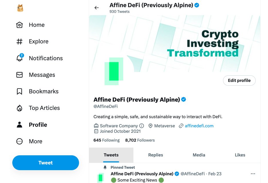 AffineDeFi's tweet photo. 👀 @elonmusk will you buy our "DOGE Earn" basket if we make one? https://t.co/ZDma6xhARE