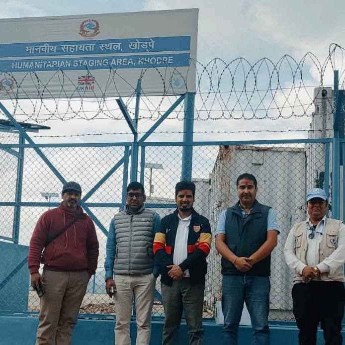 WFP_Nepal's tweet photo. The WFP-built #MobileHumanitarianStagingAreas, 
helps reach the unreached by augmenting logistical and emergency response capacity for local disaster response. ⛺️📦

Glimpses of the handover of the four #mHSAs to the local authorities in #Jumla #Khodpe #Bardibas and #Basantapur. https://t.co/auCOZCWB1s