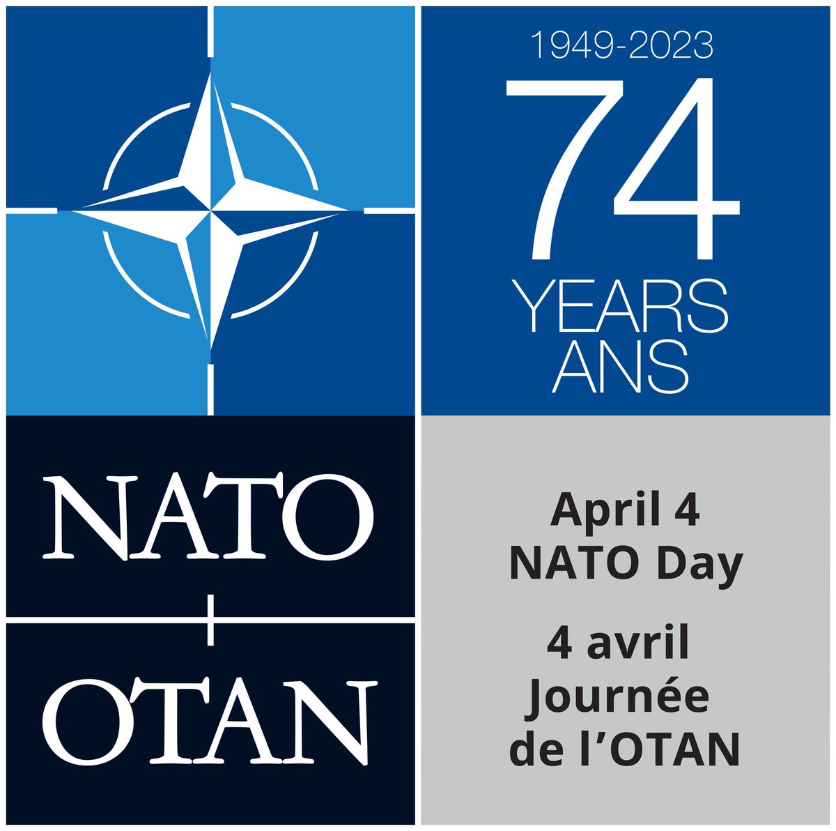 AvandenBroek's tweet photo. On this day, 74 years ago, we founded @NATO. Today and tomorrow, 31 (!) allied Ministers of Foreign Affairs will meet in Brussels Headquarters to discuss security affairs with Ukraine, EU and Asian partners, and welcome Finland to the Alliance. On my way. https://t.co/gcAPcVERhP