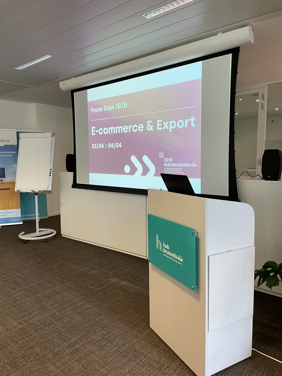 Journée « E-commerce &amp; Export » de <a href="/Brussels_hub/">hub.brussels</a>: <a href="/damienjacob/">Damien Jacob</a> y aborde ce mardi matin les différents aspects à bien prendre en considération pour développer son e-shop à l’international