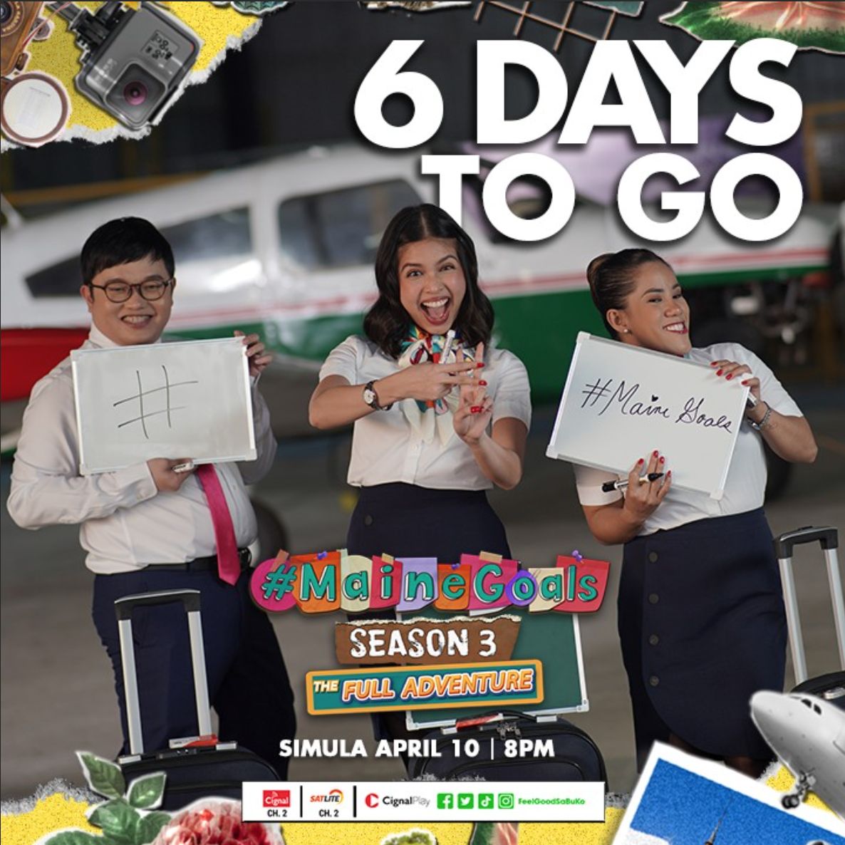 6 days na lang, BESTies! #MaineGoals Season 3 Simula April 10 | 8PM #FeelGoodSaBuKo